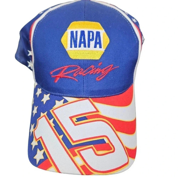 NAPA Racing Hat Cap #15‎ Michael Waltrip Red/White/Blue Adjustable Cap - Picture 1 of 5